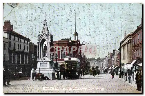 Cartes postales High Street And Town Hall Maidstone