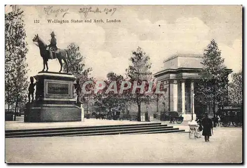 Cartes postales Wellington Statue and Arch London