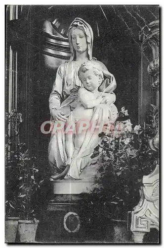 Cartes postales Bruges La Vierge et l enfant par Michel Ange   l Eglise Notre Dame