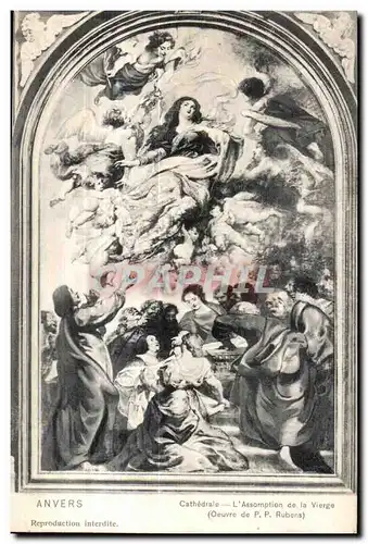 Cartes postales Anvers Cathedrale L Assomption de la Vierge Rubens