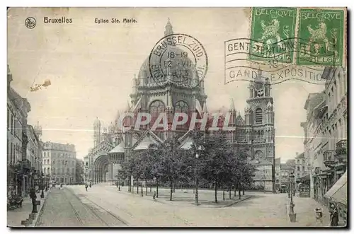 Cartes postales Bruxelles Eglise Ste Marie