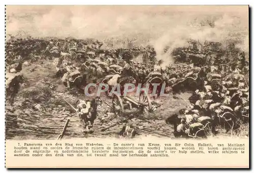 Ansichtskarte AK Panorama van den Slag van Waterloo De carre s van Kruze van Sir Colin Halkett van Maitaind houde