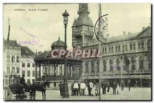 Cartes postales Ostende Place D Armes