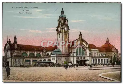 Cartes postales Wiesbaden Bahuhof Kailway Station