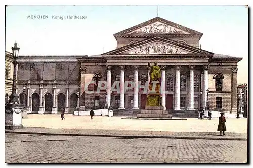 Cartes postales Munchen Konigl Hoftheater