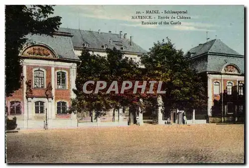 Cartes postales Mainz Schlossportal Mayence Entree du Chateau Entrance of the Castle