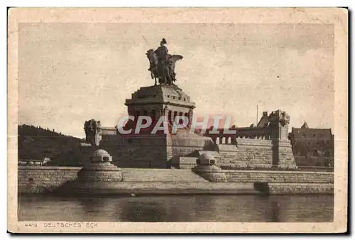 Cartes postales Deutsches Eck kaiser Wilhelm Denkmal