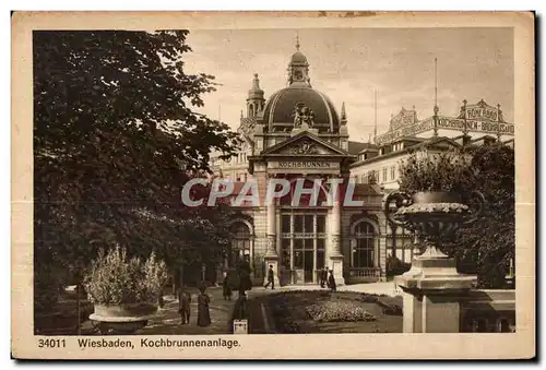 Ansichtskarte AK Wiesbaden Kochbrunnenanlage