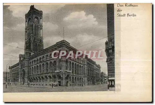 Cartes postales Das Rathaus der Stadt Berlin