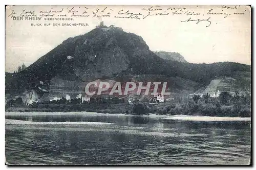 Cartes postales Der Rhein Siebenoebige Blick Auf Den Drachenfels