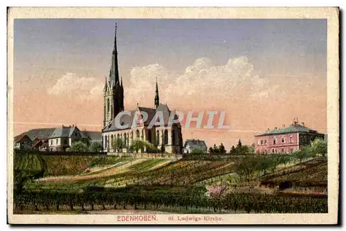 Cartes postales Edenkoben St Ludwigs Kirche