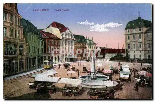 Cartes postales Darmstadt Markplarz