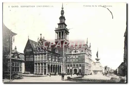 Cartes postales Gand Exposition Universelle Pavillon de la ville d Anvers