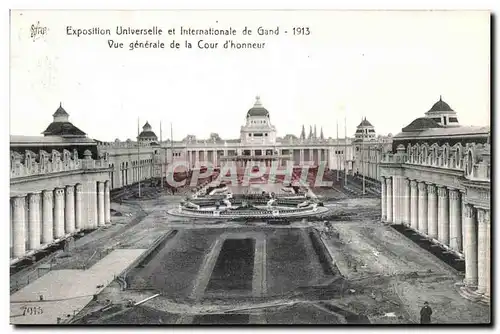 Cartes postales Exposition Universelle et Internationale Gand Vue generale de la Cour d Honneur