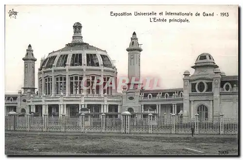 Cartes postales Exposition Universelle et Internationale Gand L Entree principal