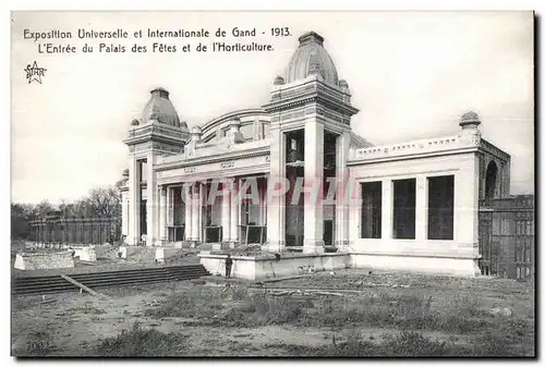 Cartes postales Exposition Universelle et Internationale Gand L Entree de Palais des Fetes et de l Horticulture