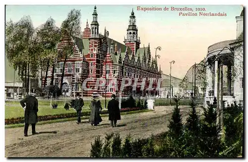 Cartes postales Exposition de Bruxelles 1910 Pavillon Neerlandais