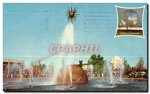 Ansichtskarte AK The Solar Fountain New York World s Fair Peace through Understanding This beautiful fountain has