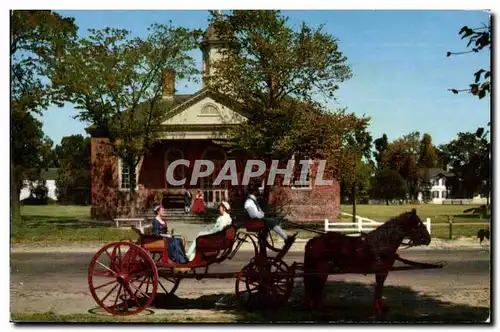 Cartes postales Courthouse Williamsburg Virginia Built in busy Market Square this structure served