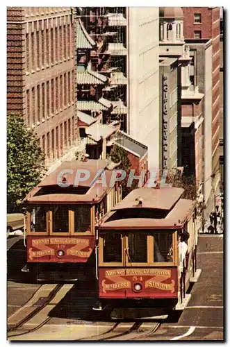 Ansichtskarte AK San Francisco California Cable Cars San Francisco s cable cars retain their place in the affecti