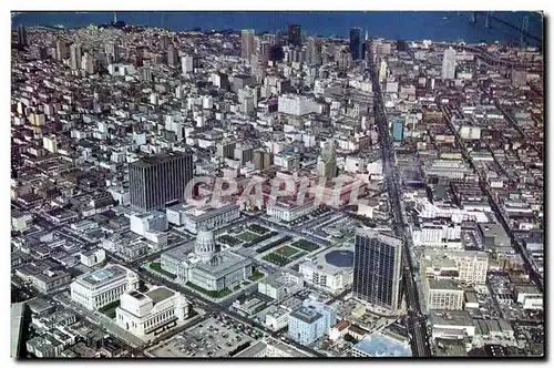 Ansichtskarte AK San Francisco A Spectacular aerial view of Civic Center in fore ground