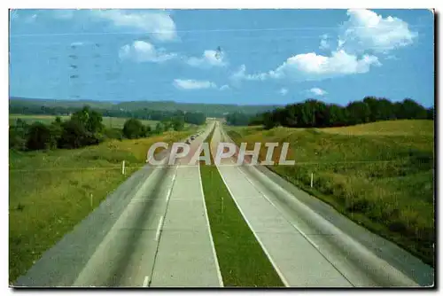 Cartes postales Pennsylania Turnpike The World Most Scenic Highway Looking west from Overpass and