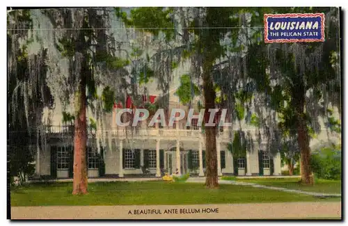 Ansichtskarte AK A Beautiful Antie Bellum Home Louisiana