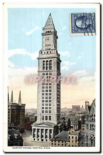 Cartes postales Custom House Boston Mass