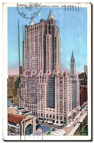 Cartes postales Astoria Hotel New York