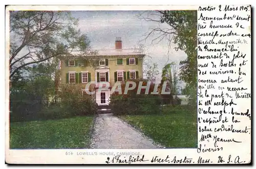 Cartes postales Lowell s House Cambridge