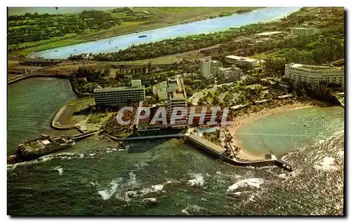 Ansichtskarte AK Air View of the beautiful Caribe Hilton Hotel at San Juan