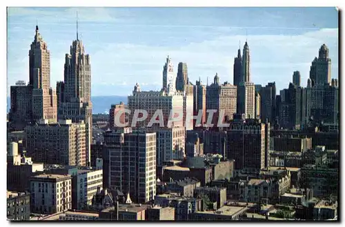 Cartes postales Chicago Skyline looking Southerly From Chicago A venue with Lake Michican In The Background