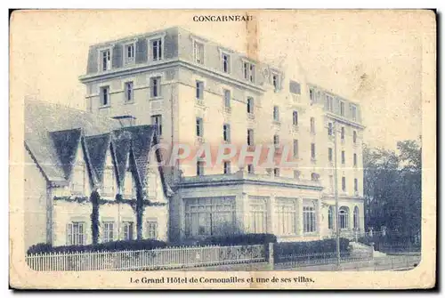 Cartes postales Concarneau Le Grand Hotel de Cornouailles et une de ses villes