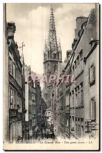 Saint Malo - La Grande Rue - Cartes postales