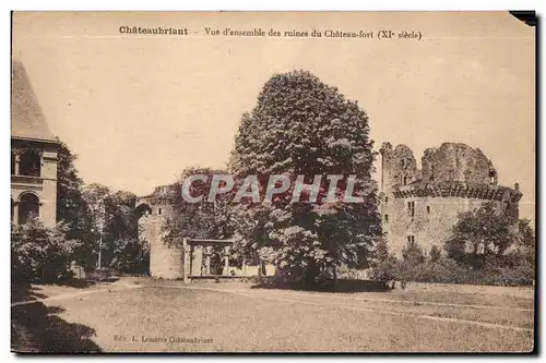 Chateaubriant - Ruines du Chateau Fort - Ansichtskarte AK