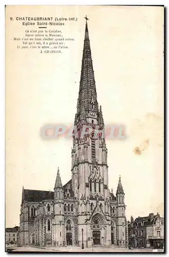 Chateaubriant - Eglise Saint Nicolas - Ansichtskarte AK