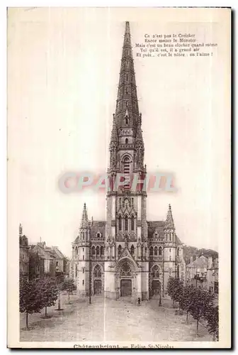 Chateaubriant - Eglise Saint Nicolas - Ansichtskarte AK