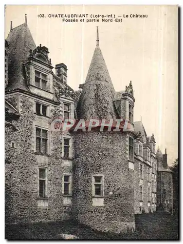 Cartes postales Chateaubriant Le Chateau Fosses et partie Nord Est