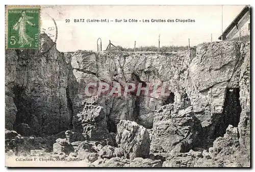 Cartes postales Batz Sur la Cote Les Gote Les Grottes des Chapelles