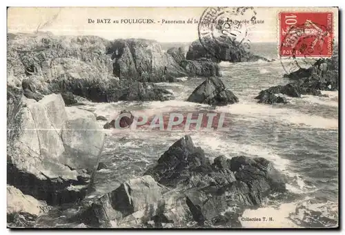 Cartes postales De Batz au Pouliguen Panorama de la maree haute