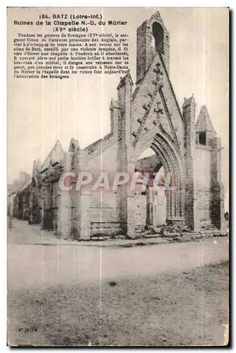 Cartes postales Batz Ruines de la Chapelle du Murier