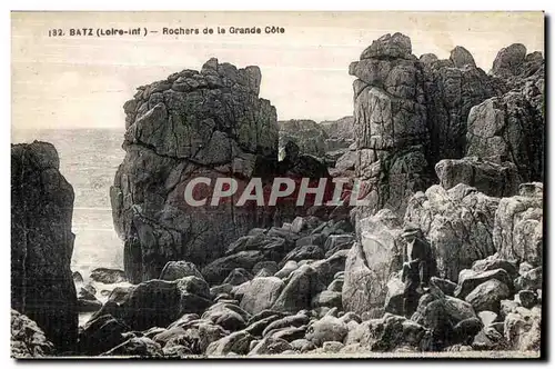 Cartes postales Batz Rochers de la Grande Cote