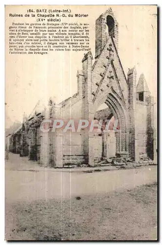 Ansichtskarte AK Batz Ruines de la Chapelle du Morier