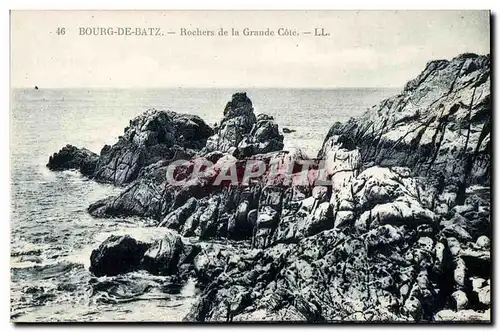 Bourg de Batz - Rochers de la Grande Cote - Cartes postales