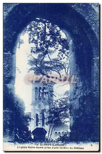 Clisson - L Eglise Notre Dame prise d une fenetre du chateau - Ansichtskarte AK
