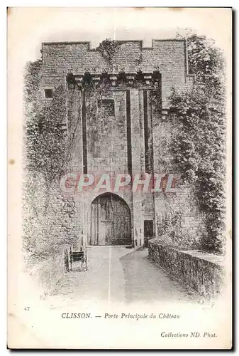 Clisson - Porte Principale du Chateau - Ansichtskarte AK