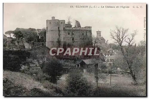 Clisson - Le Chateau et L Eglise - Cartes postales