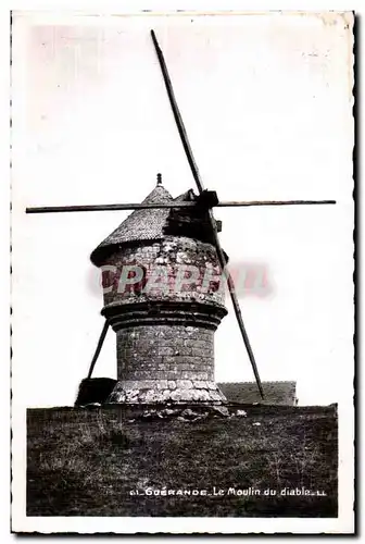 Cartes postales Guerande Le Moulin du Diable Windmill