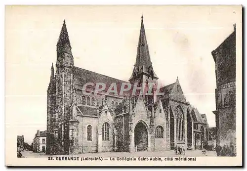 Ansichtskarte AK Guerande (Loire Inf) La Collegiate Saint Aubin cote meridional