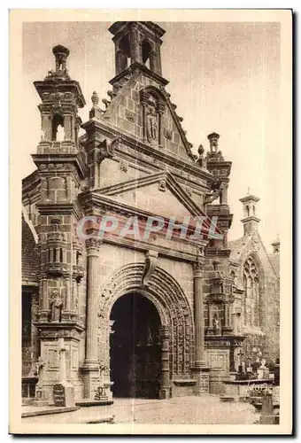 Ansichtskarte AK Guimiliau L Eglise Le Porche Meridional